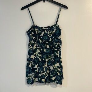 Ann Taylor Loft flower bralette romper.